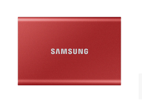 Samsung T7 USB 3.2 1TB Hordozható SSD Piros (MU-PC1T0R)