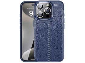 Gigapack iPhone 16 Pro bőr hatású szilikon telefonvédő tok, kék (GP-160132) Gigapack iPhone 16 Pro bőr hatású szilikon telefonvédő tok, kék (GP-160132)