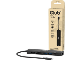 Club 3D CSV-2553 USB Hub, USB-C, 2xUSB-A, HDMI, RJ45, SD Club 3D CSV-2553 USB Hub, USB-C, 2xUSB-A, HDMI, RJ45, SD