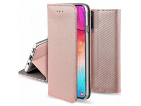 Gigapack Samsung Galaxy A05 Bőr hatású flip tok, rozéarany (GP-152362)
