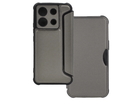 Gigapack Xiaomi Redmi Note 13 Pro 5G Bőr hatású flip tok, ezüst (GP-156409)