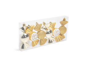 Family Karácsonyfadísz szett 10x3,6 cm - 6 db / szett (58782A) Family Karácsonyfadísz szett 10x3,6 cm - 6 db / szett (58782A)