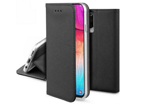 Gigapack Infinix Smart 8 (X6525) Bőr hatású flip tok, fekete (GP-159753)