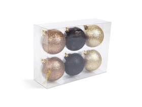 Family 58773F Karácsonyfadísz szett, sötétarany, 6 db Family 58773F Karácsonyfadísz szett, sötétarany, 6 db