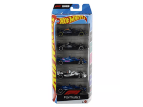 Hot Wheels kisautók: F1 - 5 darabos szett (JLN11)