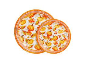 Family 59034 Papírtányér szett, tökös, 2 méret, 12 db