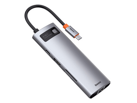 Baseus Metal Gleam 8-in-1 USB-C HUB (CAHUBCV0G) Baseus Metal Gleam 8-in-1 USB-C HUB (CAHUBCV0G)