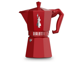 Bialetti Moka Exclusive kotyogós kávéfőző, 6 adag, piros (9056)