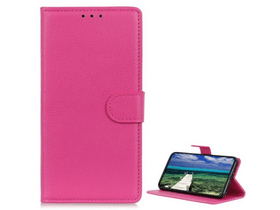 Gigapack Xiaomi 14 Bőr hatású flip tok, magenta (GP-155546)