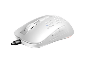 Avax LW01 RGB vezetékes optikai gamer egér, fehér