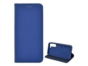 Gigapack Samsung Galaxy S23+ Bőr hatású flip tok, sötétkék (GP-134948)