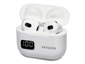 Aiwa ETWS-150WH Bluetooth fülhallgató, fehér Aiwa ETWS-150WH Bluetooth fülhallgató, fehér