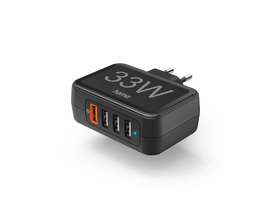 Hama 201629 Mrežni punjač, 1xQC3.0, 3xUSB-A, 33W Hama 201629 Mrežni punjač, 1xQC3.0, 3xUSB-A, 33W