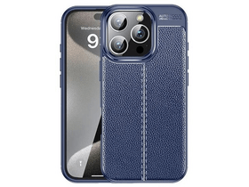 Gigapack iPhone 16 Pro Max bőr hatású szilikon telefonvédő tok, kék (GP-160130) Gigapack iPhone 16 Pro Max bőr hatású szilikon telefonvédő tok, kék (GP-160130)