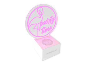 Music Hero Neon - bežični zvučnik s LED svjetlima, roza (MHSPLEDPART) Music Hero Neon - bežični zvučnik s LED svjetlima, roza (MHSPLEDPART)