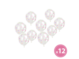 Family 58755 Lufi szett, színes pöttyös, 12 db Family 58755 Lufi szett, színes pöttyös, 12 db