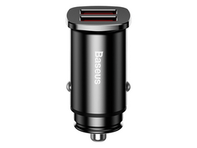 Baseus Square Metal autós gyorstöltő 30W, fekete (CCALLDS01)