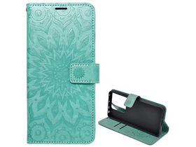 Gigapack Xiaomi Poco X6 Bőr hatású flip tok, ciánkék (GP-154417)