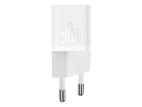 Baseus GaN5 Mini hálózati gyorstöltő 30W, fehér (P1011090221300) Baseus GaN5 Mini hálózati gyorstöltő 30W, fehér (P1011090221300)