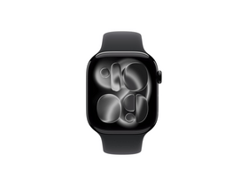 Apple Watch Series 11 GPS + Cellular, 46 mm-es kozmoszfekete alumíniumtok, éjfekete sportszíj, S/M (MFC24MP/A) Apple Watch Series 11 GPS + Cellular, 46 mm-es kozmoszfekete alumíniumtok, éjfekete sportszíj, S/M (MFC24MP/A)