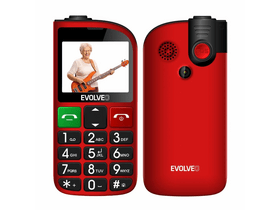 Evolveo EasyPhone FL nyomógombos mobiltelefon, piros (SGM EP-801-FLR) Evolveo EasyPhone FL nyomógombos mobiltelefon, piros (SGM EP-801-FLR)