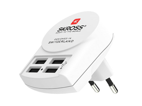 Skross USB fali töltő, 4xUSB-A (1.302422) Skross USB fali töltő, 4xUSB-A (1.302422)