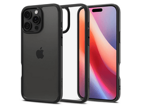 Spigen iPhone 16 Pro Műanyag tok, átlátszó/fekete (ACS08125) Spigen iPhone 16 Pro Műanyag tok, átlátszó/fekete (ACS08125)