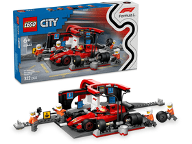 LEGO® City F1®-es boxutca és személyzet, Ferrari autóval (60443) LEGO® City F1®-es boxutca és személyzet, Ferrari autóval (60443)
