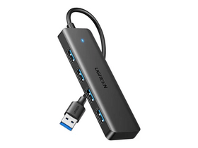 Ugreen CM219 USB HUB 4 az 1-ben 15cm, fekete (25851) Ugreen CM219 USB HUB 4 az 1-ben 15cm, fekete (25851)