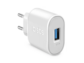 SBS mrežni punjač, 10W, bijeli (TETR1USB2AWFAST) SBS mrežni punjač, 10W, bijeli (TETR1USB2AWFAST)