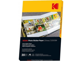 Kodak ragasztható fotópapír, fényes, A6, 20db (KO-3510652) Kodak ragasztható fotópapír, fényes, A6, 20db (KO-3510652)