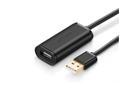 Ugreen US121 USB-A Adatkábel, 10m, fekete (10321)