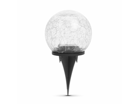 Leszúrható szolár üveggömb 12 cm 15 LED