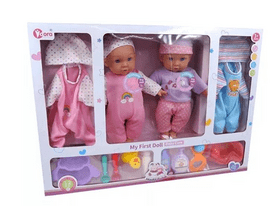 Játékbabák hanggal, kiegészítőkkel, 35 cm (WZB109-4) Játékbabák hanggal, kiegészítőkkel, 35 cm (WZB109-4)