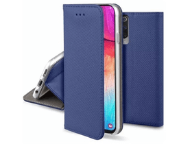 Gigapack Poco C65/ Redmi 13C Bőr hatású flip tok, sötétkék (GP-153585)
