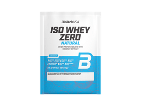 BiotechUSA Iso Whey Zero Natural laktózmentes fehérje, 25 g, kókusz BiotechUSA Iso Whey Zero Natural laktózmentes fehérje, 25 g, kókusz