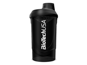 BioTechUSA Wave Shaker keverőpalack, 600 ml, fekete-füst