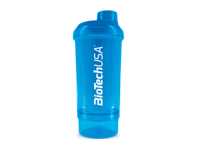 BioTechUSA Wave+ Compact 500 ml (+150 ml) keverőpalack, kék BioTechUSA Wave+ Compact 500 ml (+150 ml) keverőpalack, kék