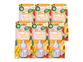 Air Wick utántöltő elektromos légfrissítőhöz - Maldív mangó és Őszibarack, 6x19 ml Air Wick utántöltő elektromos légfrissítőhöz - Maldív mangó és Őszibarack, 6x19 ml