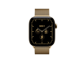 Apple Watch Series 12 GPS+Cellular, 42 mm ragyogó arany titán tok, ragyogó arany milánói szíj (MJGL4MP/A)