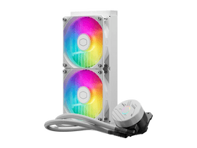 COOLER MASTER CPU hűtő MASTERLIQUID 240L CORE ARGB (vízhűtés), 2 Ventilátoros, LGA1700 támogatással, fehér COOLER MASTER CPU hűtő MASTERLIQUID 240L CORE ARGB (vízhűtés), 2 Ventilátoros, LGA1700 támogatással, fehér