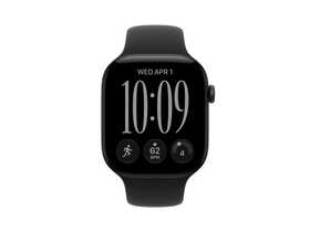 Apple Watch Series 12 GPS+Cellular, 46 mm fekete alumíniumtok, fekete sportszíj, M/L (MJG94MP/A)