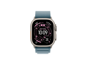 Apple Watch Ultra 3 GPS + Cellular – 49 mm-es natúr titántok, világoskék alpesi pánt – M (MEWM4QH/A) Apple Watch Ultra 3 GPS + Cellular – 49 mm-es natúr titántok, világoskék alpesi pánt – M (MEWM4QH/A)