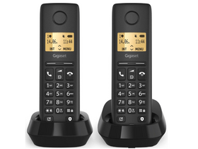Gigaset Pure 100 DUO DECT Telefon, fekete (L36852-H3105-S201) Gigaset Pure 100 DUO DECT Telefon, fekete (L36852-H3105-S201)
