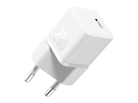 Baseus GaN5 Mini hálózati gyorstöltő, fehér (CCGN050102)