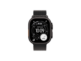 Apple Watch Ultra 3 GPS + Cellular – 49 mm-es fekete titántok, fekete titán milánói szíj – L (MF1T4QH/A)