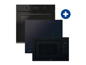 Candy CA6 NP5B3YTB Beépíthető sütő + Candy CDTP644SC/E1 Indukciós főzőlap + Candy CA38FL7N25WXB Beépíthető mikrohullámú sütő