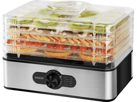 Sencor SFD 950SS Élelmiszer aszaló, 5 szita, fekete-acél