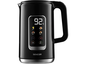 Vízforraló, 2200W, 1.7L, fekete
