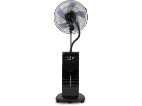 Vízpermetes állóventilátor, 90W, fekete Vízpermetes állóventilátor, 90W, fekete